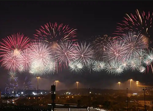 肥东县焰火晚会